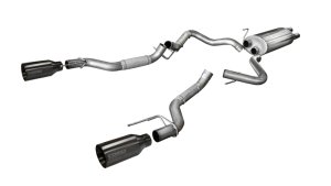 Ford F-150 Performance Exhaust - Rear - CORSA Performance - Cat-Back Dual Rear Exit - Gunmetal - `17-`20